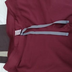 Figs Burgundy Medium Tall Livingston scrub pant